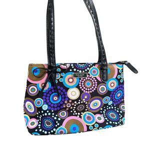 Vintage y2k 2000s Kate Spade multicolor purple pink blue brown shoulder bag purs